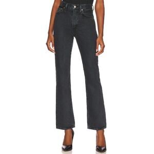 AGOLDE High Rise Vintage Boot Jean Percolate Black Wash Denim Womens 27 AS IS